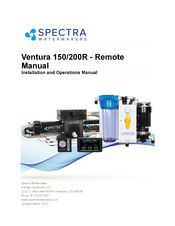 Katadyn Spectra Watermakers Ventura 150 R Installation And Operation Manual