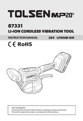 TOLSEN TOOLS MP20V 87331 Instruction Manual