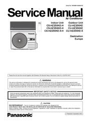 Panasonic CU-HZ25XKE Service Manual