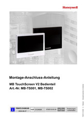 Honeywell MB TouchScreen Mounting And Connection Instructions