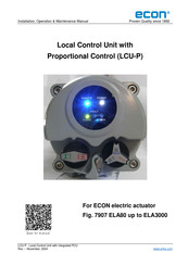Econ LCU-P Installation, Operation & Maintenance Manual