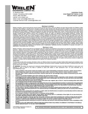 Whelen Engineering Company Inner Edge RST Series Installation Manual