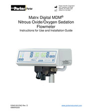 Parker Matrx Digital MDM Instructions For Use Manual
