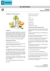 TAVIALO 193.400.003 User Manual