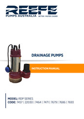 Reefe RDP Series Instruction Manual