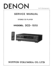 Denon DCD-1520 Service Manual