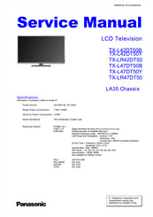 Panasonic TX-L47DT50B Service Manual