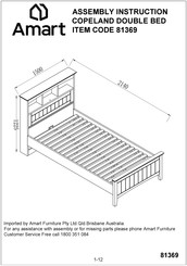 Amart Furniture COPELAND 81369 Assembly Instruction Manual