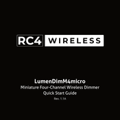 RC4 Wireless LumenDimM4micro Quick Start Manual