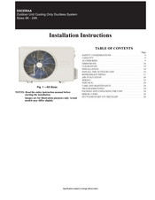 Carrier D5FEHAA24XCK Installation Instructions Manual