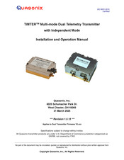 Quasonix TIMTER Installation And Operation Manual
