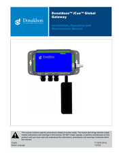 Donaldson iCue R06015 Series Installation, Operation And Maintenance Manual