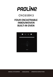 Proline CNC65BK3 Operating Instructions Manual