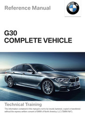 BMW G30 2016 Reference Manual