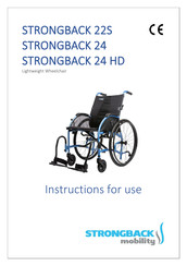 Strongback Mobility 22S Instructions For Use Manual