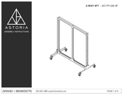 GRAND + BENEDICTS ASTORIA 257-FF-2W-4F Assembly Instructions Manual