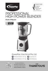 PowerPac PPBL600 Manual