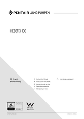 Pentair HEBEFIX 100 Instruction Manual