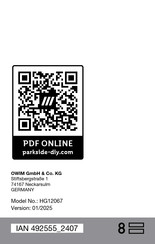 Parkside PAPS 204 B1 Operation And Safety Notes
