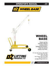 OZ Lifting Products OZWB1 Operator's Manual