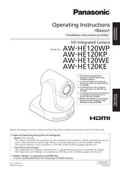 Panasonic AW-HE120WP Operating Instructions Manual