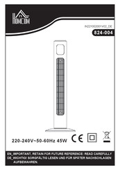 HOMCOM 824-004 Instructions Manual