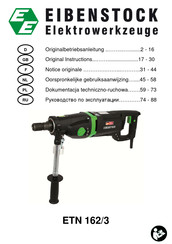 EIBENSTOCK ETN 162/3 Original Instructions Manual