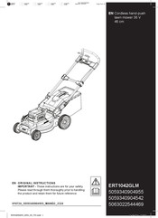 Kingfisher ERT1042GLM Original Instructions Manual