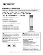 Williams FORSAIRE 6558232 Owner's Manual