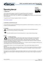Aircom R3100 Operating Manual