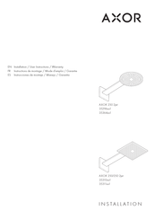 Axor 250/250 2-Jet 35310 1 Series Installation/User Instructions/Warranty