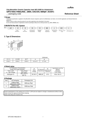 Murata GRT21B5C1H682JA02 Series Reference Sheet