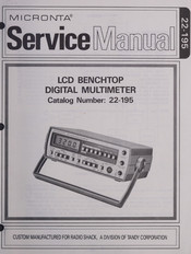 Micronta 22-195 Service Manual