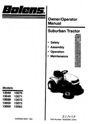 Bolens E3560480 Owner's/Operator's Manual