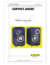 KYE Systems Corp. SP-HF2.0 800 Service Manual