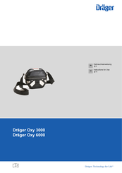 Dräger Oxy 6000 Instructions For Use Manual
