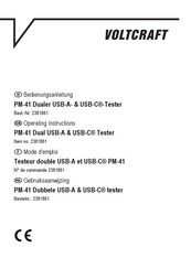 VOLTCRAFT PM-41 Operating Instructions Manual