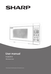 Sharp R-26CAF-B User Manual