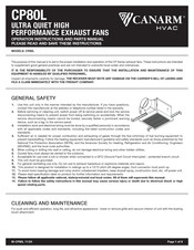 Canarm CP80L Operation Instructions And Parts Manual