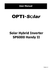opti-solar SP6000 Handy Ultra User Manual