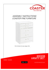 Coaster 930208 Assembly Instructions Manual