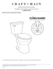 Craft+Main BAYFORD FLUSH GUARD TL-5800CFH-EWL Installation And User Manual