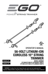Ego Power+ ST1500 Operator's Manual