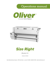Oliver Size Right 1 Operation Manual