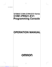 Omron CVM1-PRS21-EV1 Operating Manual