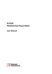 Rayleigh Instruments RI-F550 User Manual