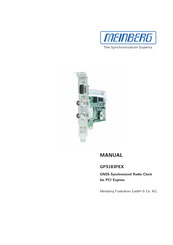 Meinberg GPS183PEX Manual