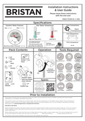 Bristan MINI2 TS1203 CL C Installation Instructions & User Manual