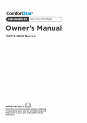 ComfortStar CPH3-18CD(O) Owner's Manual