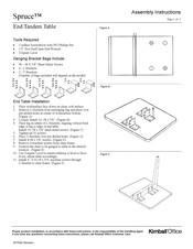 Kimball Office Spruce End Tandem Table Assembly Instructions